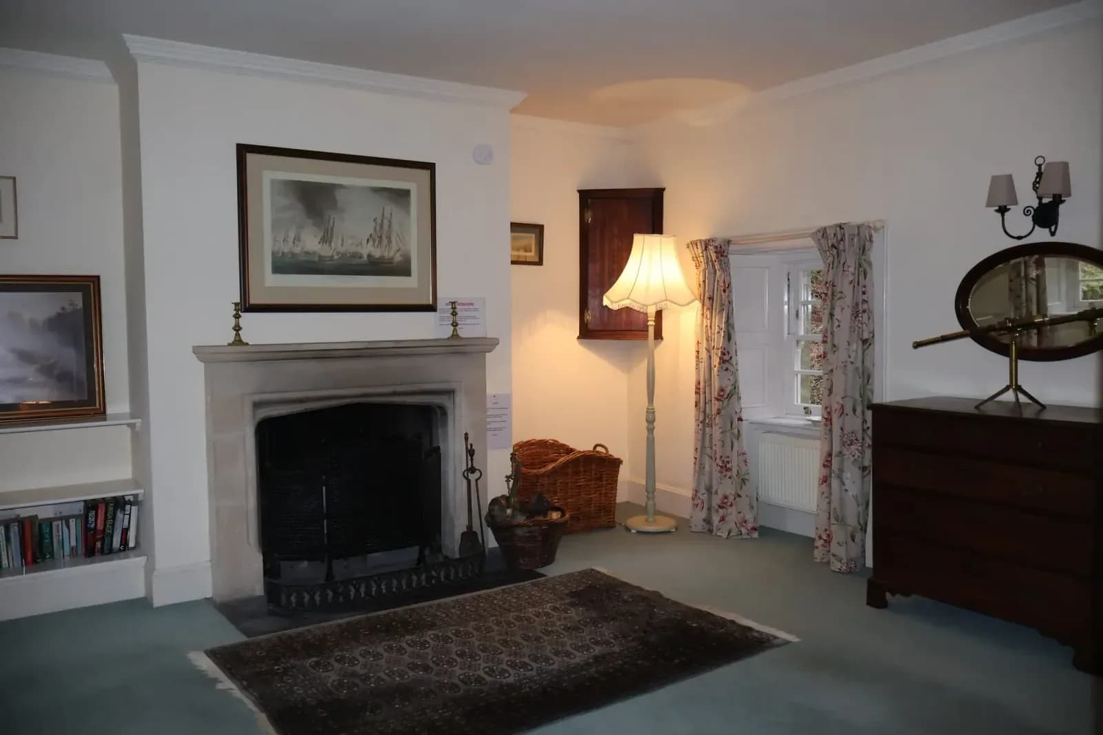 The fireside in the sitting room