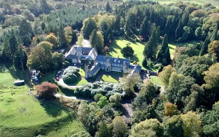 The estate from the air