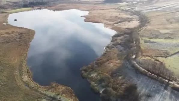 Hill loch from above
