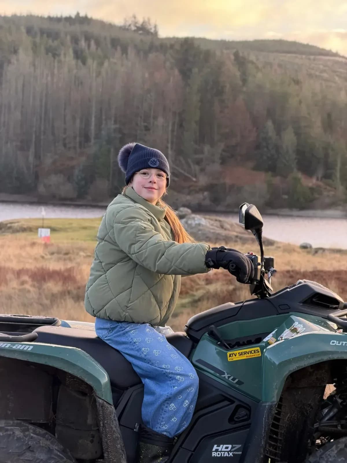 Quad bikes by the loch