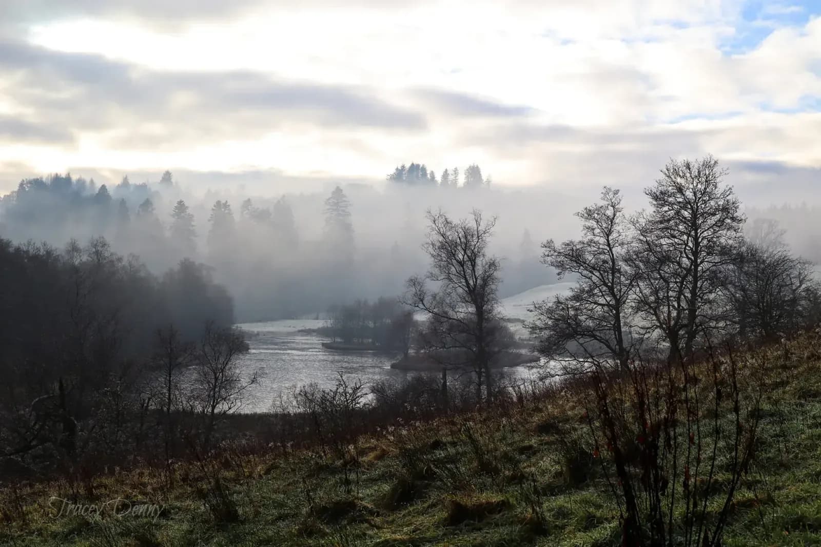 Mist over the river valley
